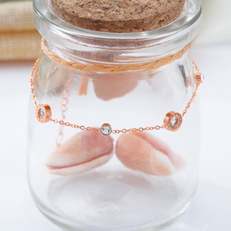 Bratara glezna inox cu zirconii [7]