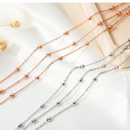 Bratara glezna tripla din inox cu bilute [7]