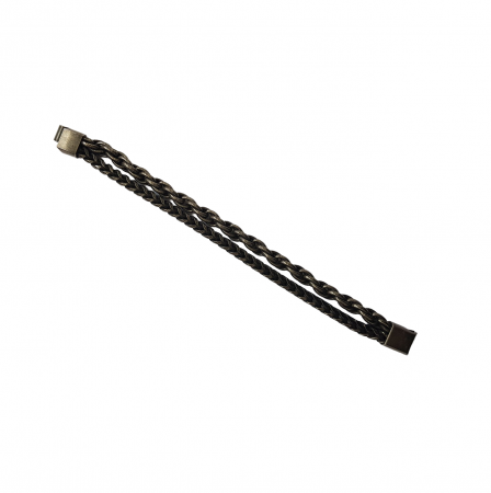 Bratara dubla din inox antichizat cu 2 lanturi de 6 mm [1]
