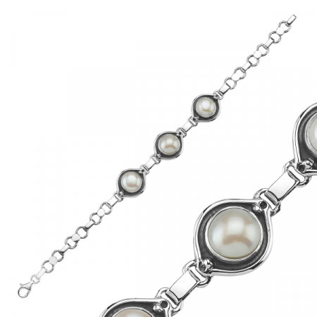 Bratara handmade din argint 925 cu perle de cultura [1]