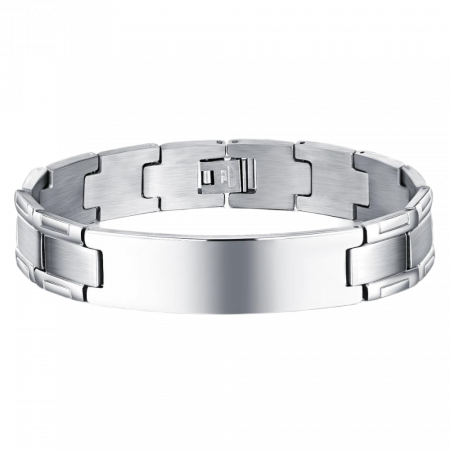 Bratara inox 21 cm lungime si 14 mm latime