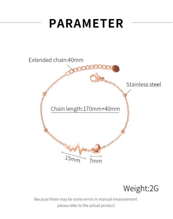 Bratara inox argintie cu simbol puls si inima – Energie si emotie pura [7]
