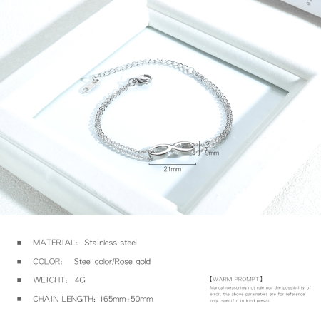 Bratara inox aurie cu simbol infinit – Eleganta si semnificatie eterna [6]