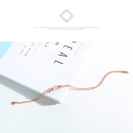 Bratara inox aurie cu simbol infinit – Eleganta si semnificatie eterna [2]