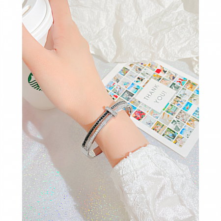 Bratara inox aurit Elegance cu zirconii [1]