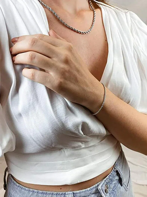 Bratara inox tip franghie de 3 mm [0]