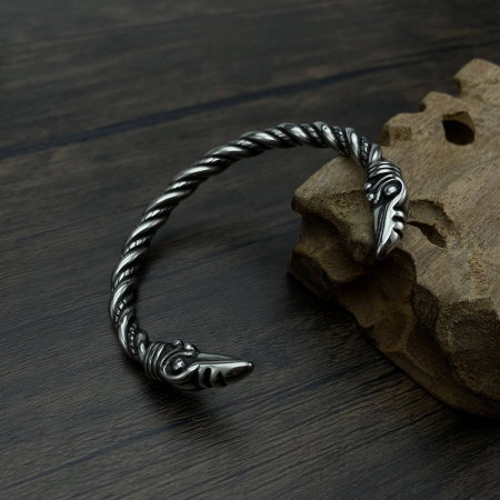 Bratara inox cu capete de soim [4]