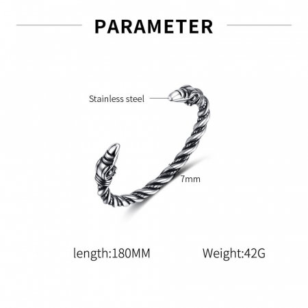 Bratara inox cu capete de soim [1]