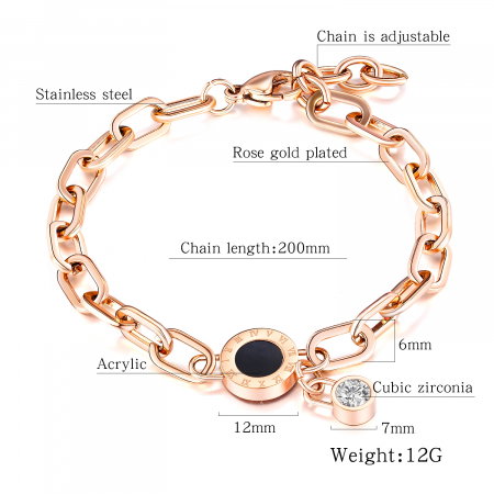 Bratara inox cu cifre romane [7]