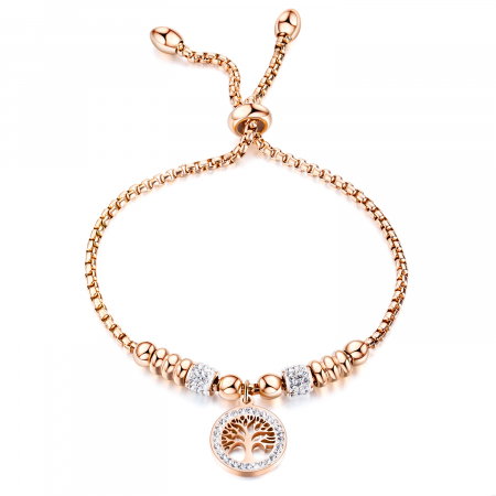 Bratara inox cu copacul vietii