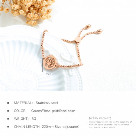 Bratara inox cu copacul vietii Rose Gold [3]