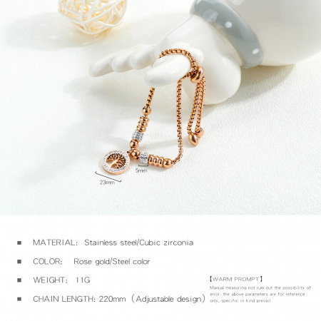 Bratara inox cu copacul vietii [6]