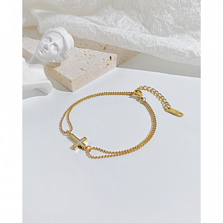 Bratara inox cu cruce [8]