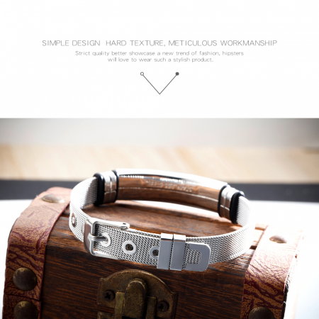 Bratara inox cu cruce [2]