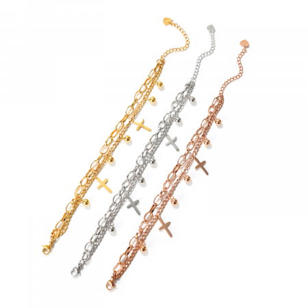 Bratara inox cu cruciulite [5]