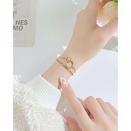 Bratara inox cu doua inele [1]
