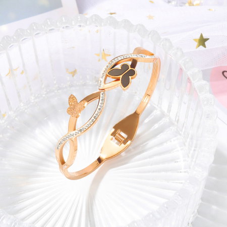 Bratara inox cu fluturasi [4]