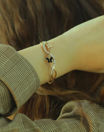 Bratara inox cu fluturasi [13]