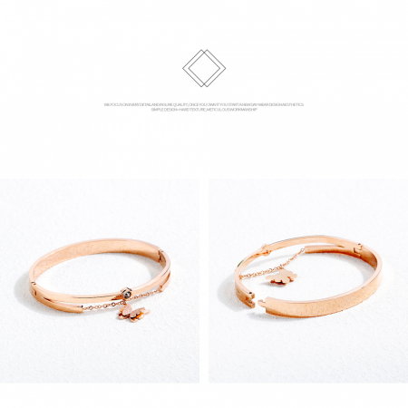 Bratara inox cu fluturasi [9]