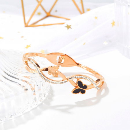 Bratara inox cu fluturasi [2]