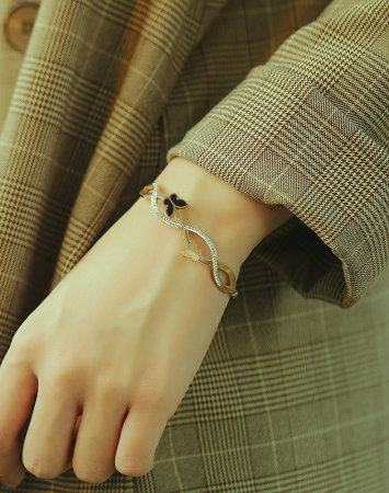 Bratara inox cu fluturasi [7]