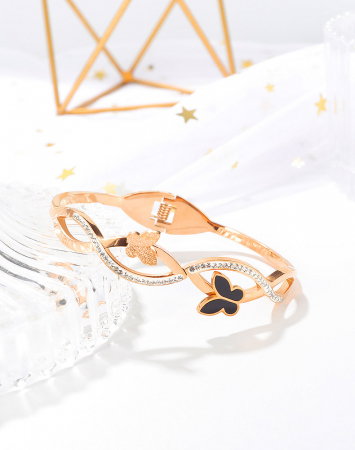 Bratara inox cu fluturasi [9]