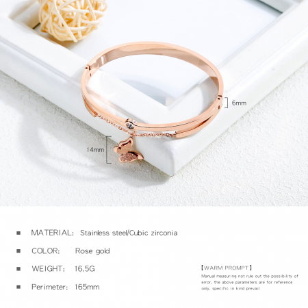 Bratara inox cu fluturasi [11]