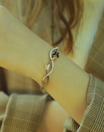 Bratara inox cu fluturasi [15]