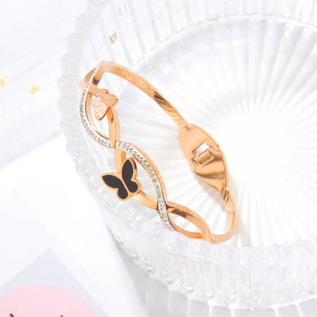 Bratara inox cu fluturasi [3]