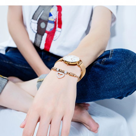 Bratara inox reglabila cu inimioara [1]