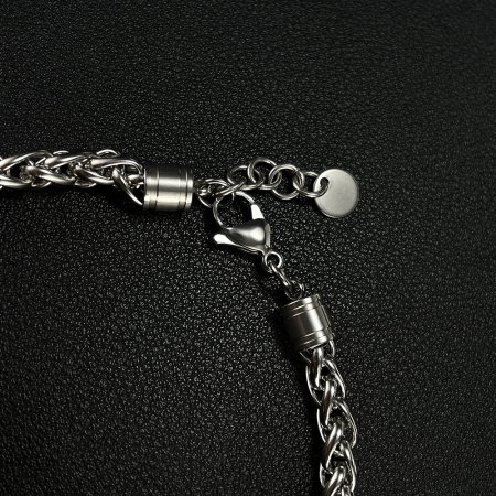 Bratara inox cu Ochi de Tigru si Craniu [13]