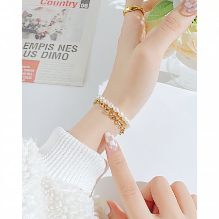 Bratara inox cu perle [8]