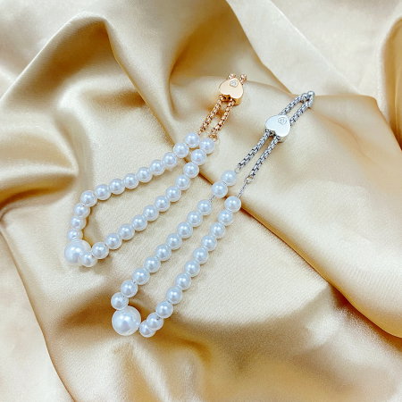 Bratara inox reglabila cu perle [5]