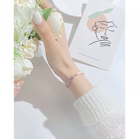 Bratara inox cu perle [2]