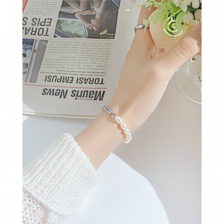 Bratara inox cu perle [6]