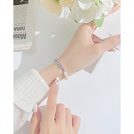 Bratara inox cu perle [7]