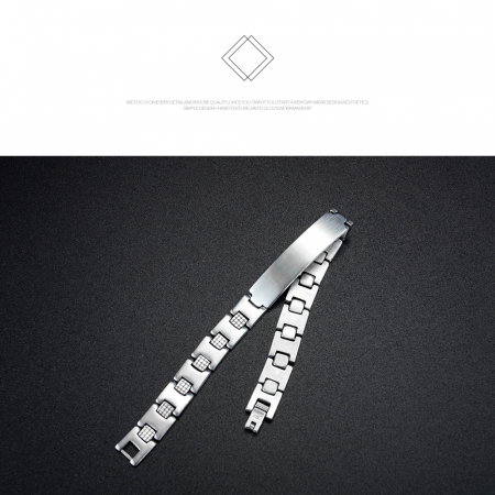 Bratara inox cu placuta 10 mm [7]