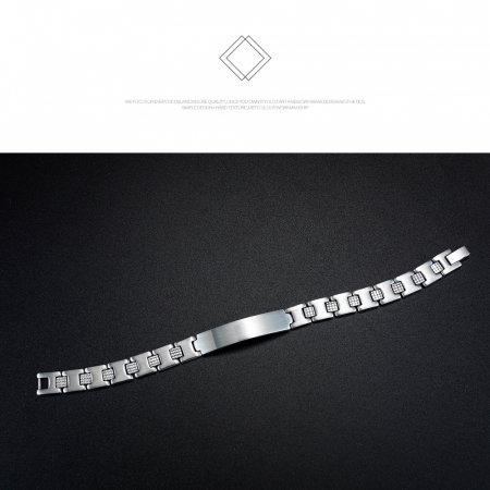 Bratara inox cu placuta 10 mm [8]