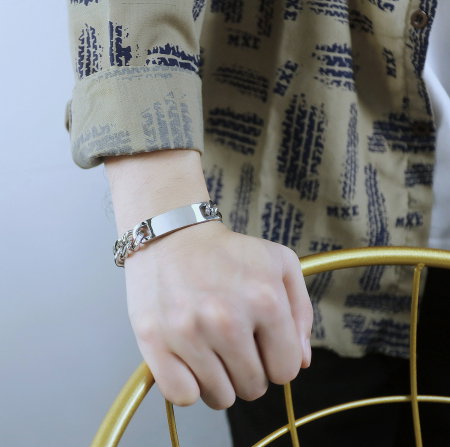 Bratara inox cu placuta [5]