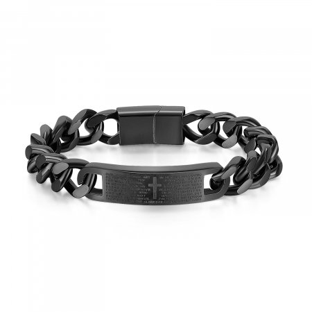 Bratara inox cu placuta cu rugaciune