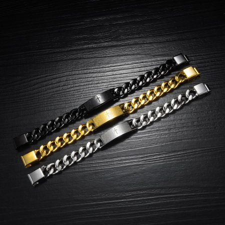 Bratara inox cu placuta [2]