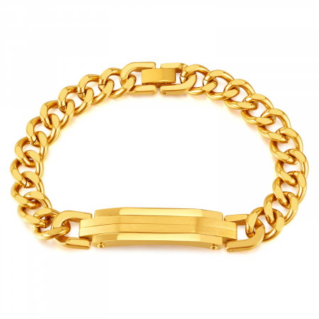 Bratara inox cu placuta