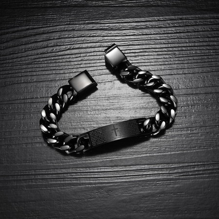 Bratara inox cu placuta cu rugaciune [2]