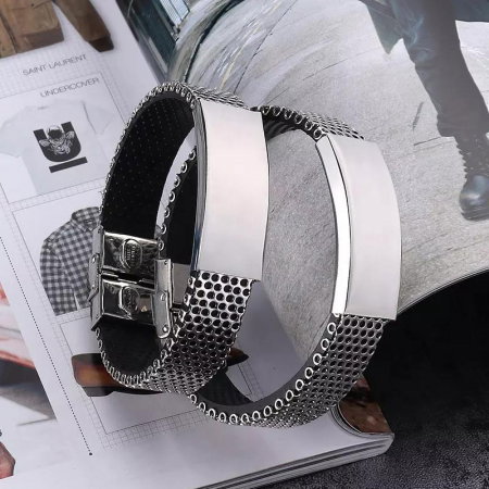 Bratara inox cu placuta argintie [3]