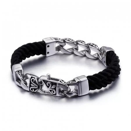 Bratara inox Totem cu franghie [1]