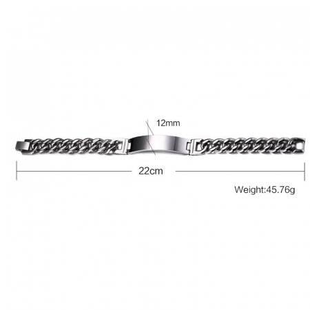 Bratara inox cu placuta gravabila [3]