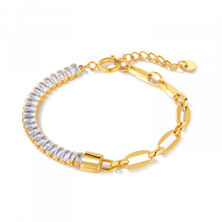 Bratara inox cu zirconii Elegance