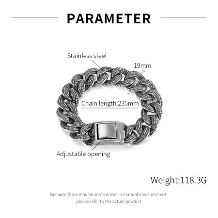 Bratara inox Cuban Groasa – Simbol al Stilului si Increderii [1]