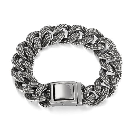 Bratara inox Cuban Groasa – Simbol al Stilului si Increderii