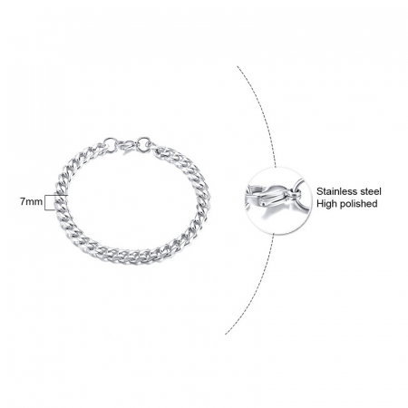 Bratara inox cubaneza de 7 mm [8]